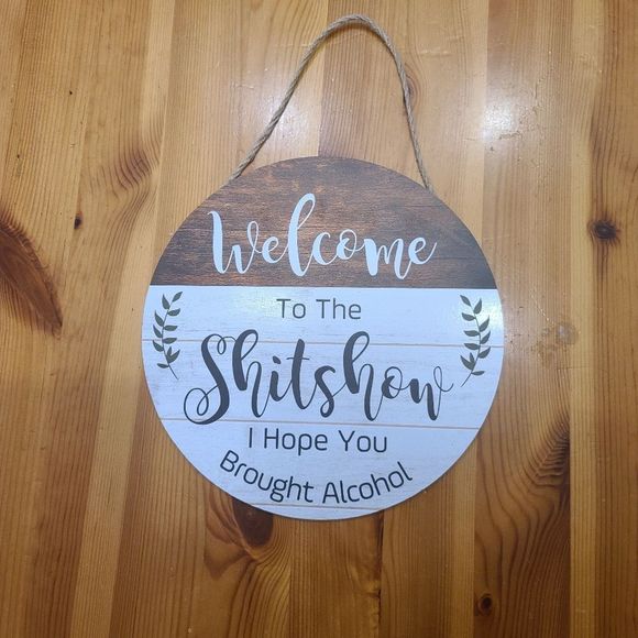 Funny Door Sign " Welcome To The Shitshow" - Picture 1 of 1